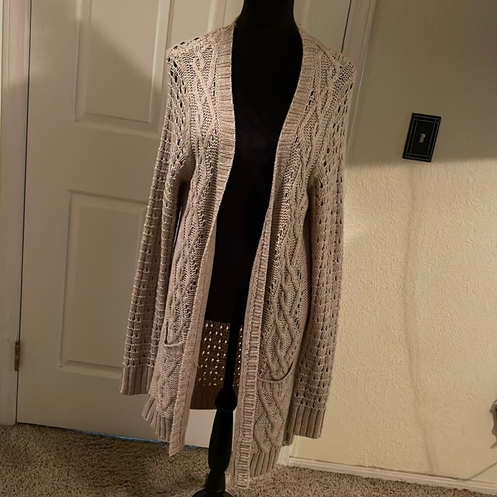 Long knit sweater